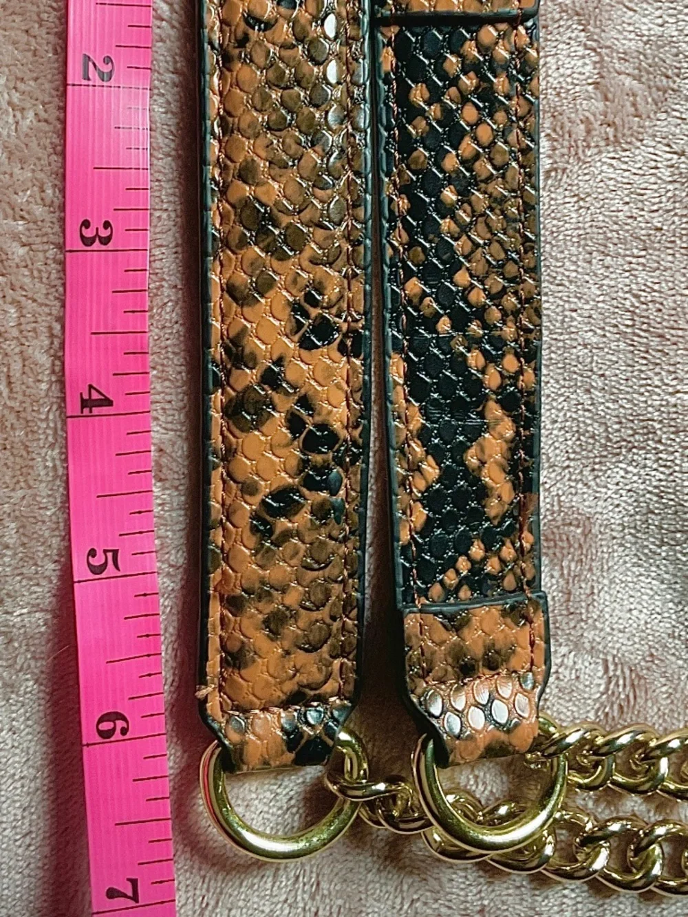 Steve Madden Throwback Turnkey Shoulder Chain Top Handle Pebble Faux Leather Tan